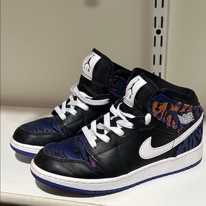 Jordan Kids Sneakers Black and Purple